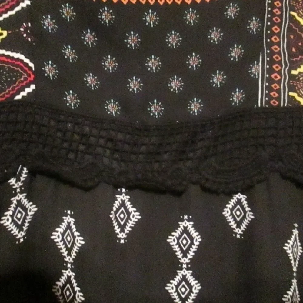 NWT Sami & Jo Hi Low Tie Back Boho Hippie Dress S